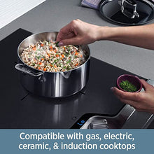 Load image into Gallery viewer, All-Clad D3 Stainless Cookware, 12-Inch Fry Pan with Lid, Tri-Ply Stainless Steel, Professional Grade, Silver, Model: 41126
