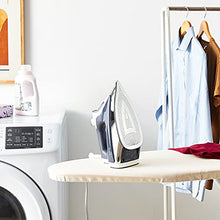 Load image into Gallery viewer, Rowenta DW8080 Professional Micro Steam Iron Stainless Steel Soleplate with Auto-Off, 1700-Watt, 400-Hole, Blue
