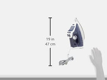 Load image into Gallery viewer, Rowenta DW8080 Professional Micro Steam Iron Stainless Steel Soleplate with Auto-Off, 1700-Watt, 400-Hole, Blue
