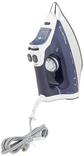 Load image into Gallery viewer, Rowenta DW8080 Professional Micro Steam Iron Stainless Steel Soleplate with Auto-Off, 1700-Watt, 400-Hole, Blue
