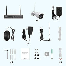 Load image into Gallery viewer, 3MP Security Camera Outdoor, Dragon Touch 8CH NVR 4pcs Wireless Security Cameras System with Color Night Vision, Cameras for Home Security, AI Human Detection, Remote Access, Waterproof, No Hard Disk
