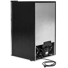 Load image into Gallery viewer, 3.2 Cu. Ft. Stainless Steel Double Doors Compact Mini Refrigerator Internal Freezer Compartment Cooler Fridge Perfect For Home Kitchen Hotel Office Dorm Wet Bars Adjustable Temperature Mechanism
