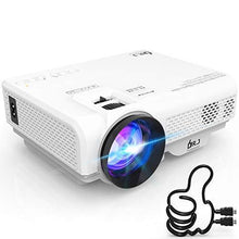 Load image into Gallery viewer, DR. J Professional 4500L Mini Projector Full HD 1080P Supported Portable Video Projector, Compatible With TV Stick, HDMI, VGA, USB, TF, AV, Sound Bar, Video Games [2020 Latest Upgrade]
