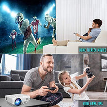 Load image into Gallery viewer, DR. J Professional 4500L Mini Projector Full HD 1080P Supported Portable Video Projector, Compatible With TV Stick, HDMI, VGA, USB, TF, AV, Sound Bar, Video Games [2020 Latest Upgrade]
