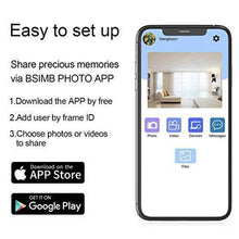 Load image into Gallery viewer, BSIMB WiFi Digital Picture Frame 8 Inch Digital Photo Frame 16GB 1280x800 IPS Screen Motion Sensor Remote Control Upload Photos/Videos from iOS &amp; Android App, Email, Twitter, Facebook W08
