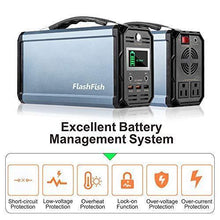 Load image into Gallery viewer, 300W Solar Generator, FlashFish 60000mAh Portable Power Station Camping Potable Generator, CPAP Battery Recharged by Solar Panel/Wall Outlet/Car, 110V AC Out/DC 12V /QC USB Ports for CPAP Camp Travel

