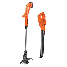 Load image into Gallery viewer, BLACK+DECKER 20V MAX* String Trimmer / Edger and Sweeper Combo Kit, 10-Inch (LCC221)
