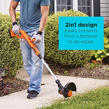 Load image into Gallery viewer, BLACK+DECKER 20V MAX* String Trimmer / Edger and Sweeper Combo Kit, 10-Inch (LCC221)
