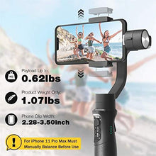 Load image into Gallery viewer, 3-Axis Gimbal Stabilizer for iPhone 12 11 PRO MAX X XR XS Smartphone Vlog Youtuber Live Video Record with Sport Inception Mode Face Object Tracking Motion Time-Lapse - Hohem iSteady Mobile Plus
